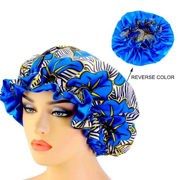 Classy Silky & Smooth Satin Bonner Cap. - Picture 6 of 9